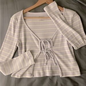 Pastel Lilac Cropped Cardigan